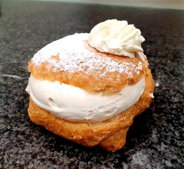 Sveske Fløde fastelavnsbolle